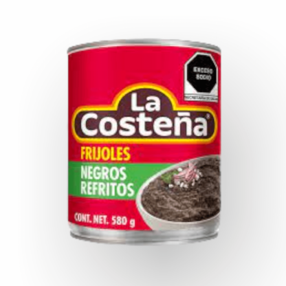 la costeña frijol refrito negros 580